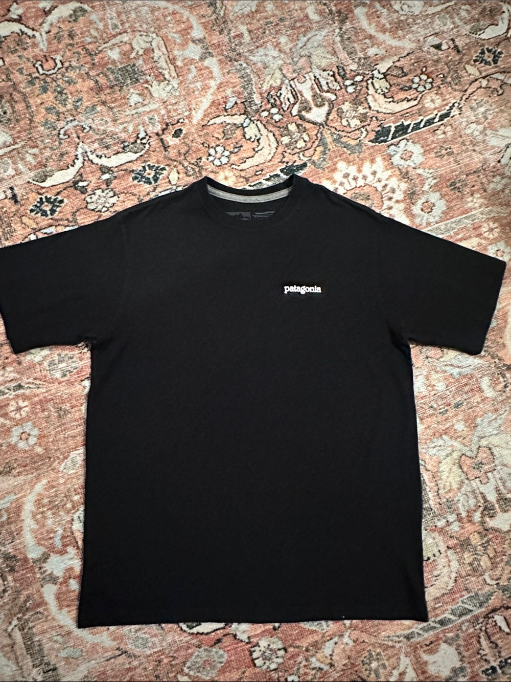 Patagonia Black Short Sleeve Logo Tee